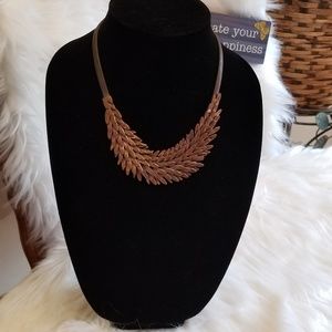 SUPER COOL VINTAGE DISTRESSED COPPER NECKLACE